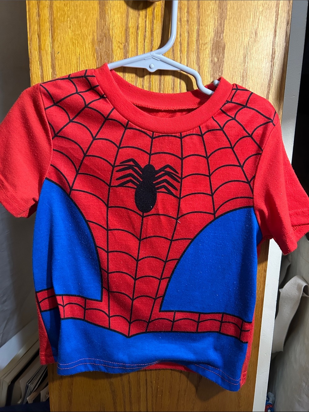 Marvel Red and Blue Spider Web Kids T-Shirt